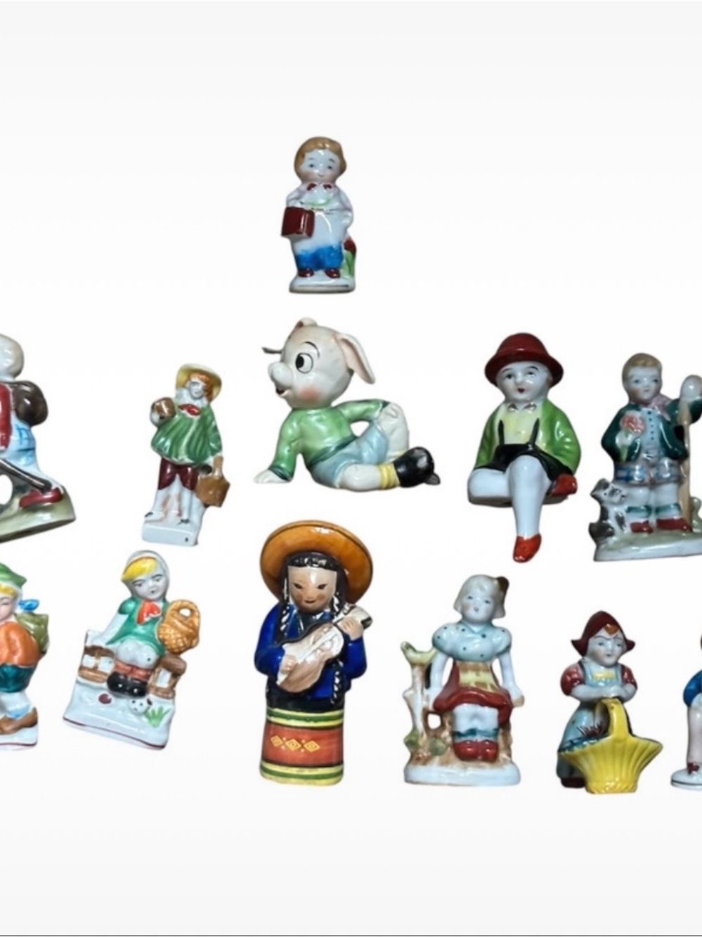 12 Vintage "Occupied Japan" Porcelain Figurines (1945-1952)